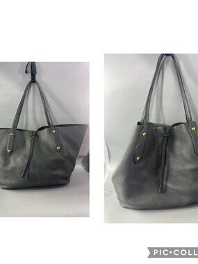 Annabel Ingall Black Leather Drawstring Backpack with Gold Hardware Annabel Ingall | Bags | Nwt Annabel Ingall Black Leather  main image 4